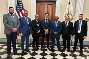 Libyan official delegation discuss energy at the White House