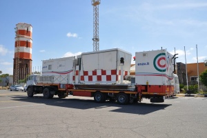 Mobile ATC tower arrives at Mitiga Airport from Italy’s Enav
