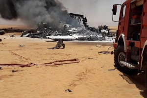 Three killed in cargo plane crash in southwestern Libya