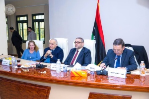 Salame, Al-Sirraj and Al-Mishri discuss Libya's National Conference preparations