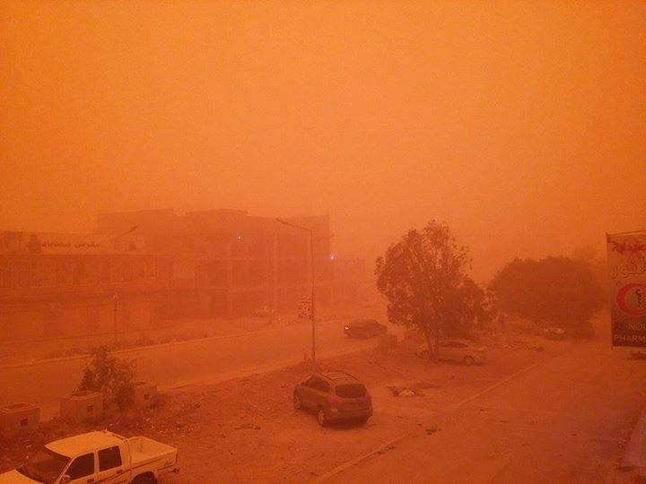 Dusty weather hits many parts of the eastern region. Tuesday, May 26, 2015. Photos: Social Media