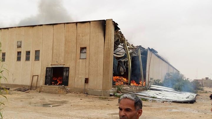 Massive fire claims furniture stores in Ejdabia. Saturday, June 06, 2015. Photos: Social Media